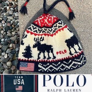 🇺🇸2010 Team USA & Polo Ralph Lauren US Olympic Team 🫎 Alpaca & Wool Beanie
